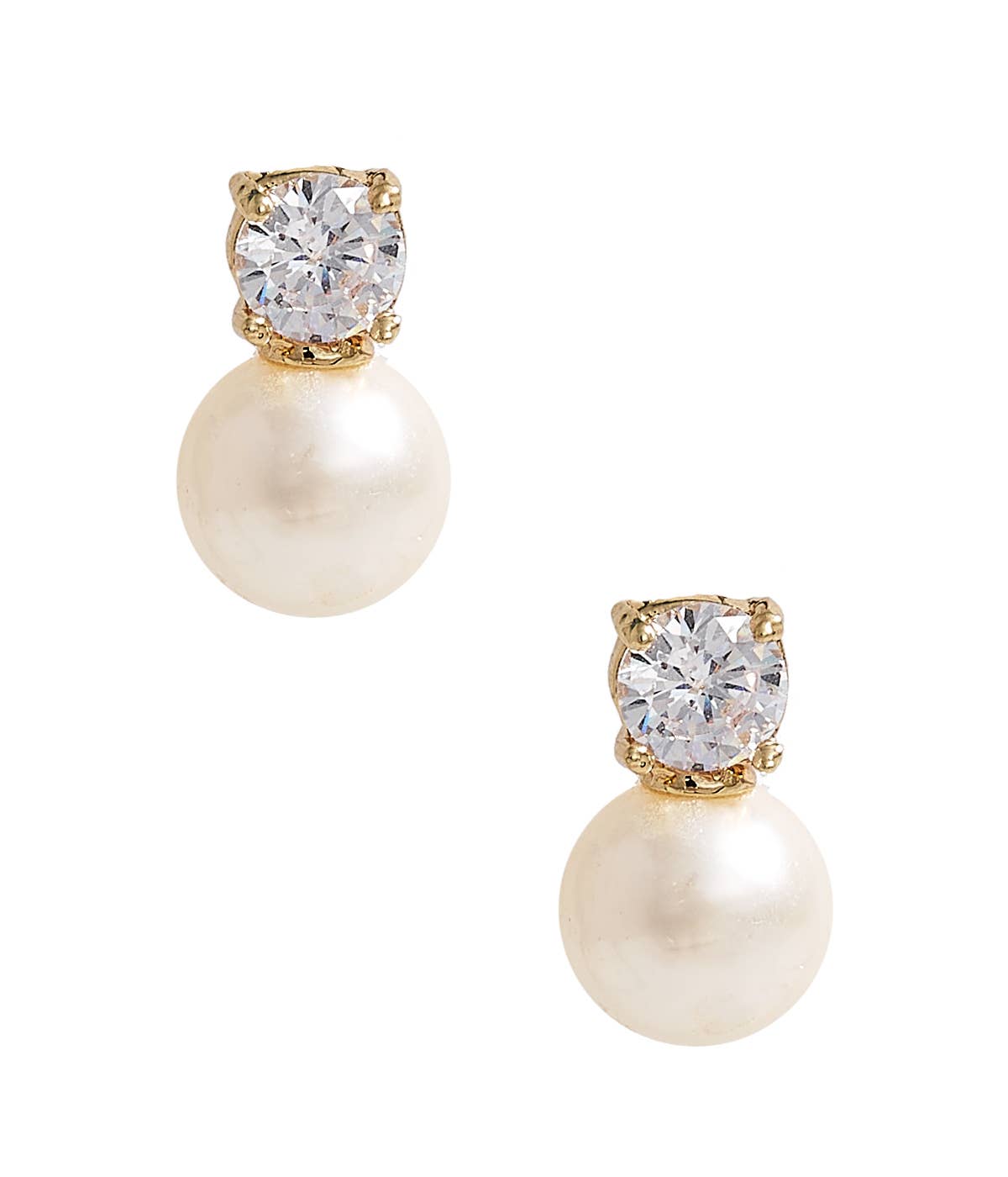Lisi Lerch Carolyn - Big Rhinestone and Pearl Stud