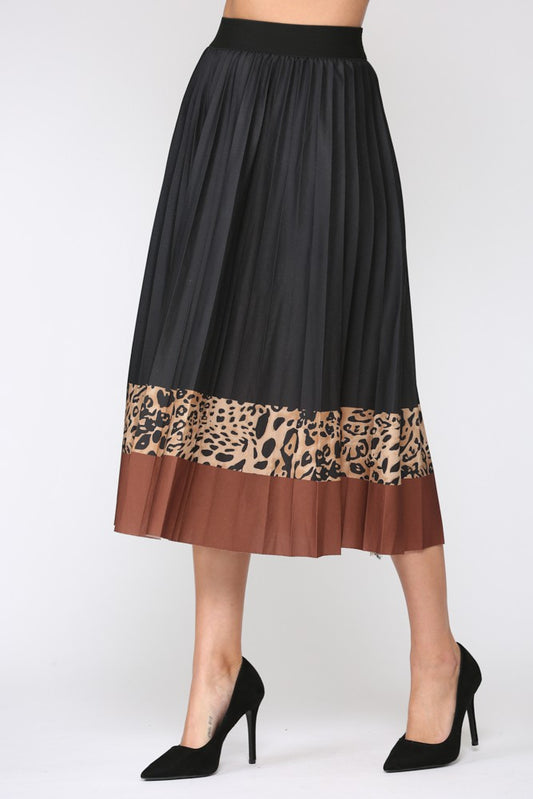 Marie Animal Print Skirt
