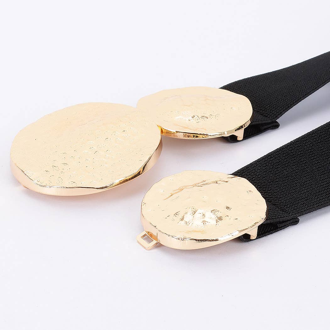 Metal Buckle Stretch Belt