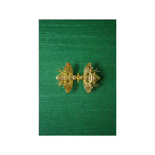 Double Bees Interchangeable Artisan Belt Buckle