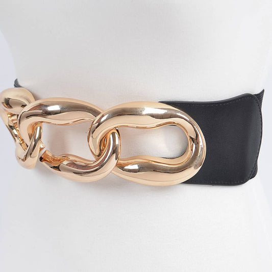 Extra Oversized Link Chain Stretch Belt