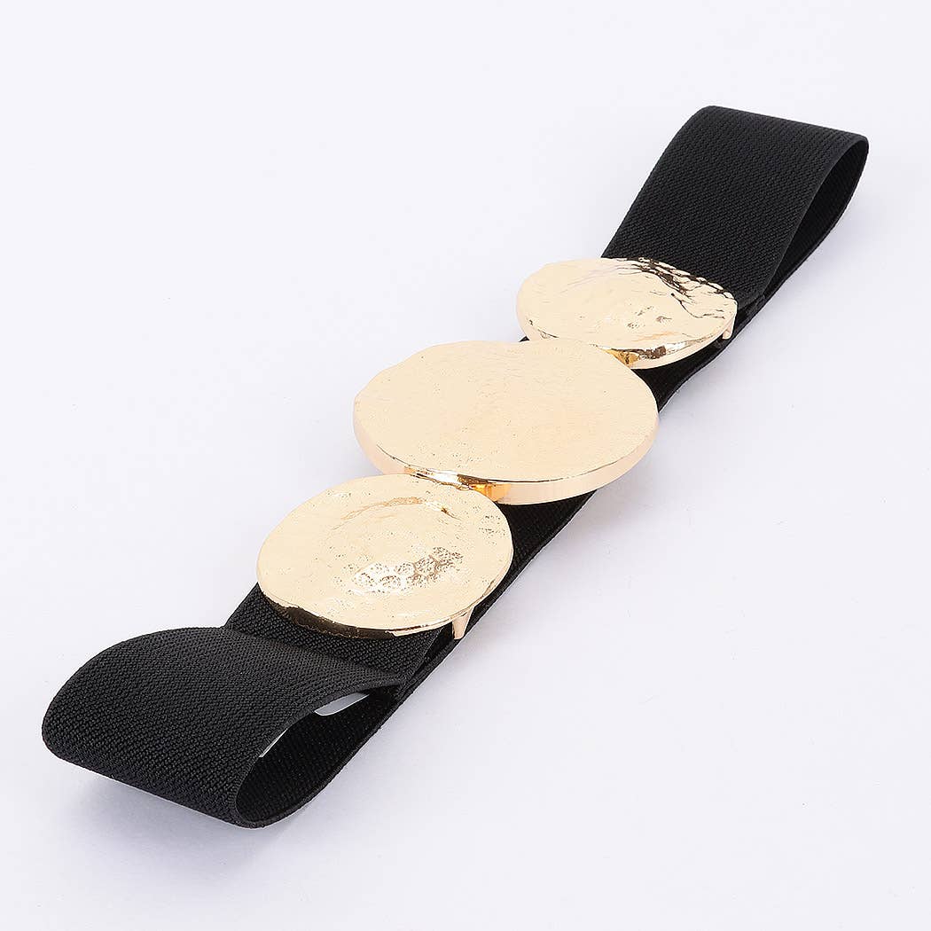 Metal Buckle Stretch Belt