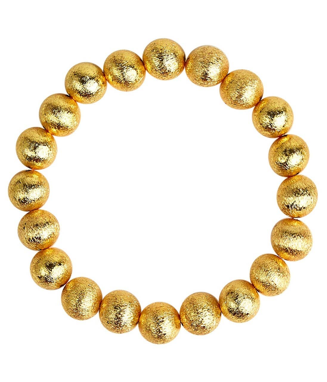 Georgia 10mm Brushed Gold Bracelet