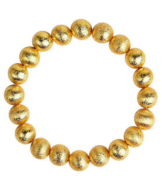 Georgia 10mm Brushed Gold Bracelet