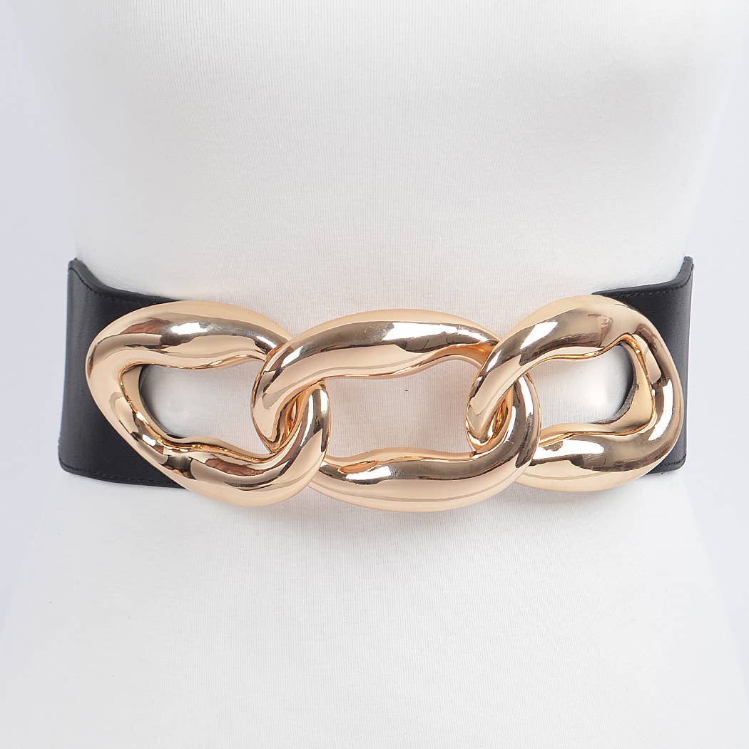 Extra Oversized Link Chain Stretch Belt
