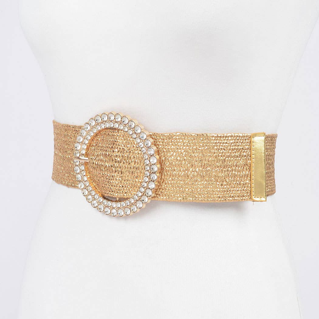 Rhinestone Elastic Belt
