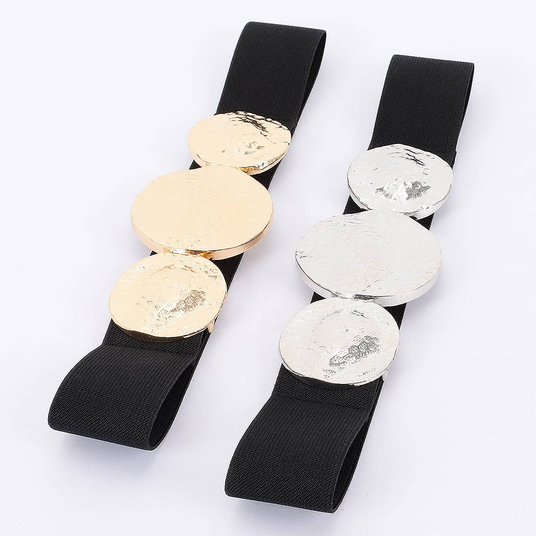 Metal Buckle Stretch Belt