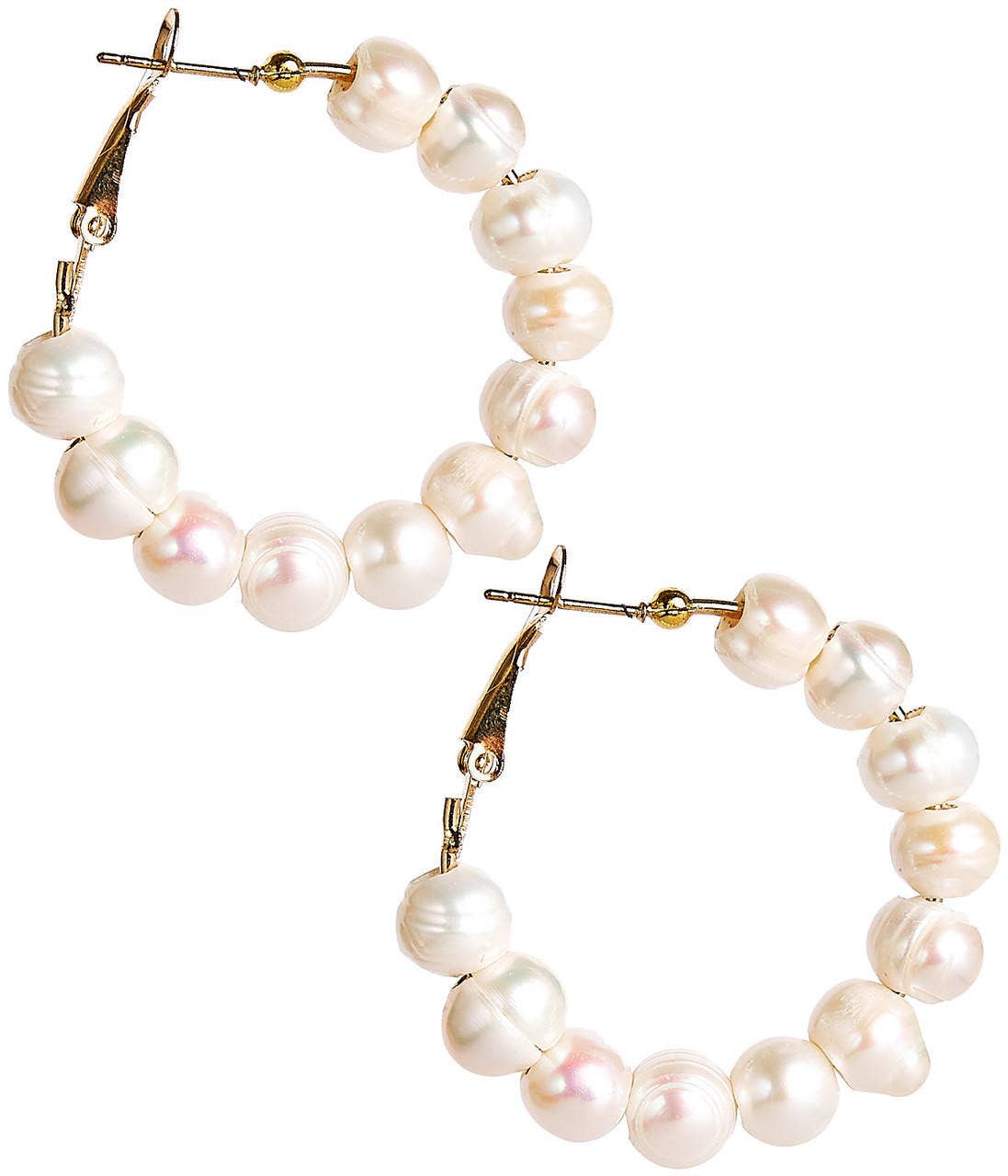 Georgia Hoop - Freshwater Pearls 10mm