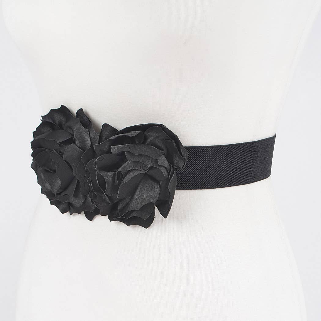 Two Flowers Elastic Belt