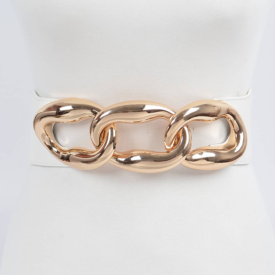 Extra Oversized Link Chain Stretch Belt