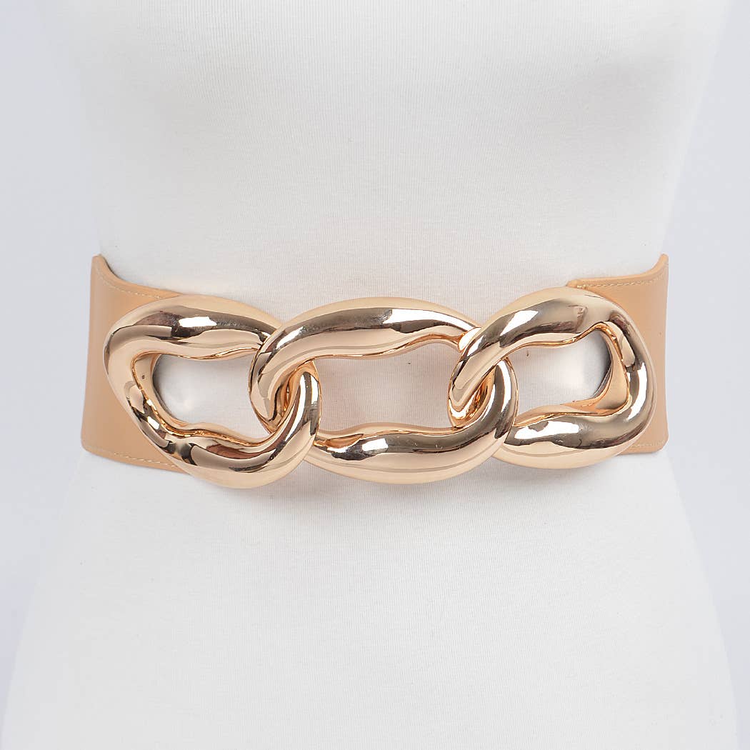 Extra Oversized Link Chain Stretch Belt