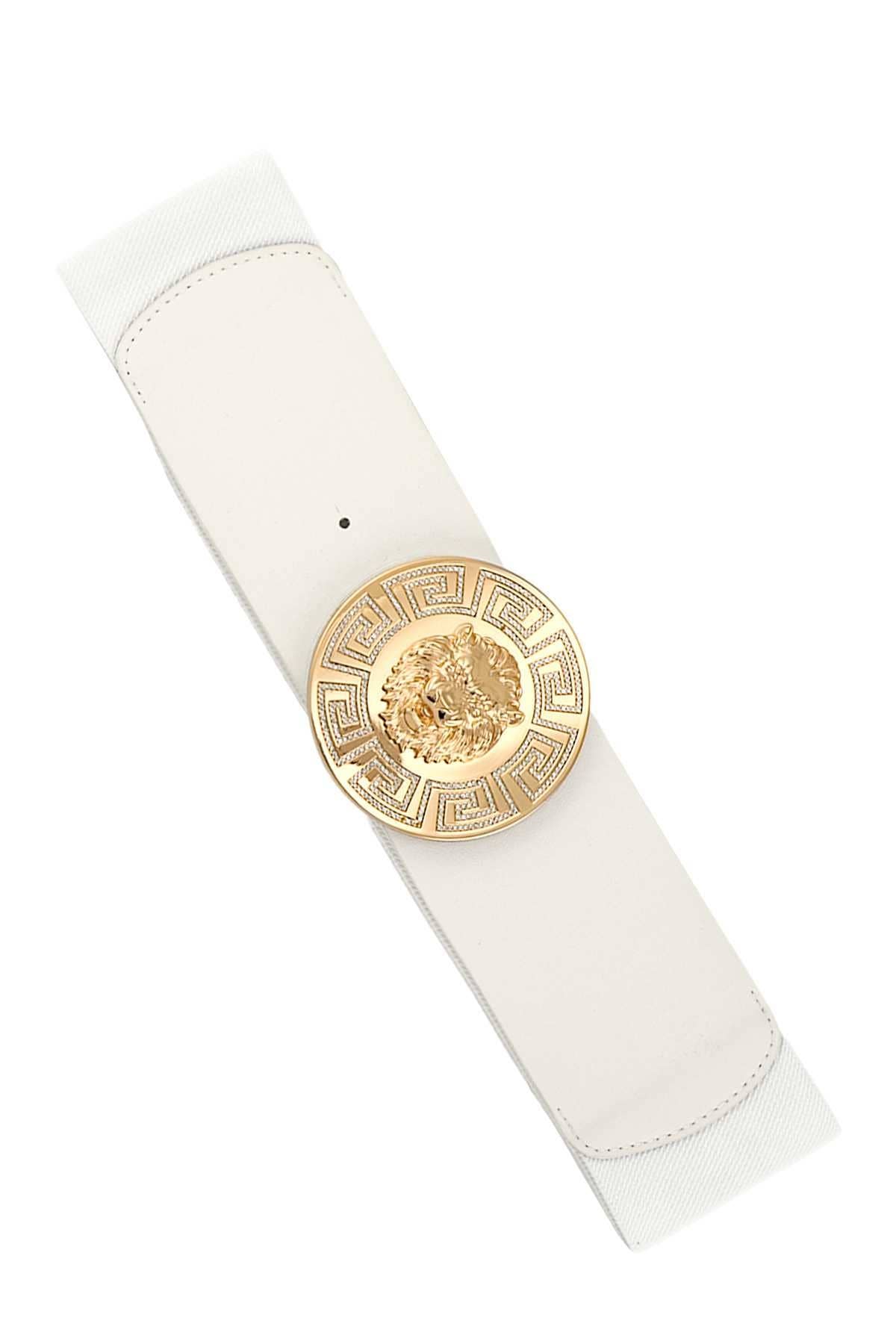 METAL LION BUCKLE AND ELASTIC BELT DB1197