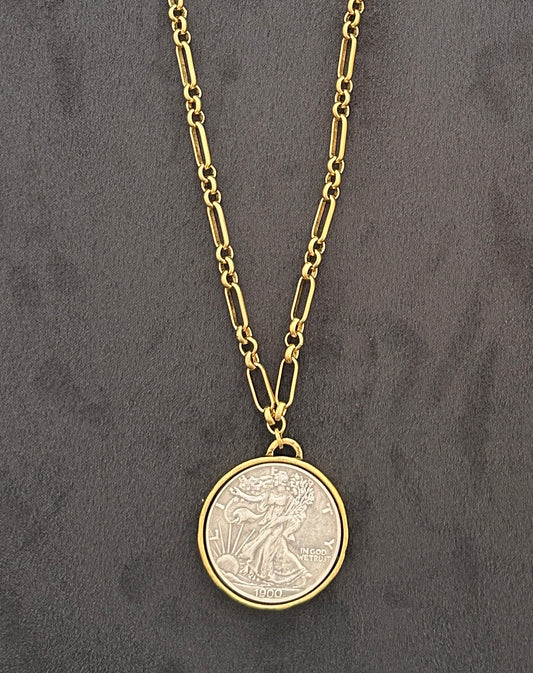 Edith Margaret Coin Necklace