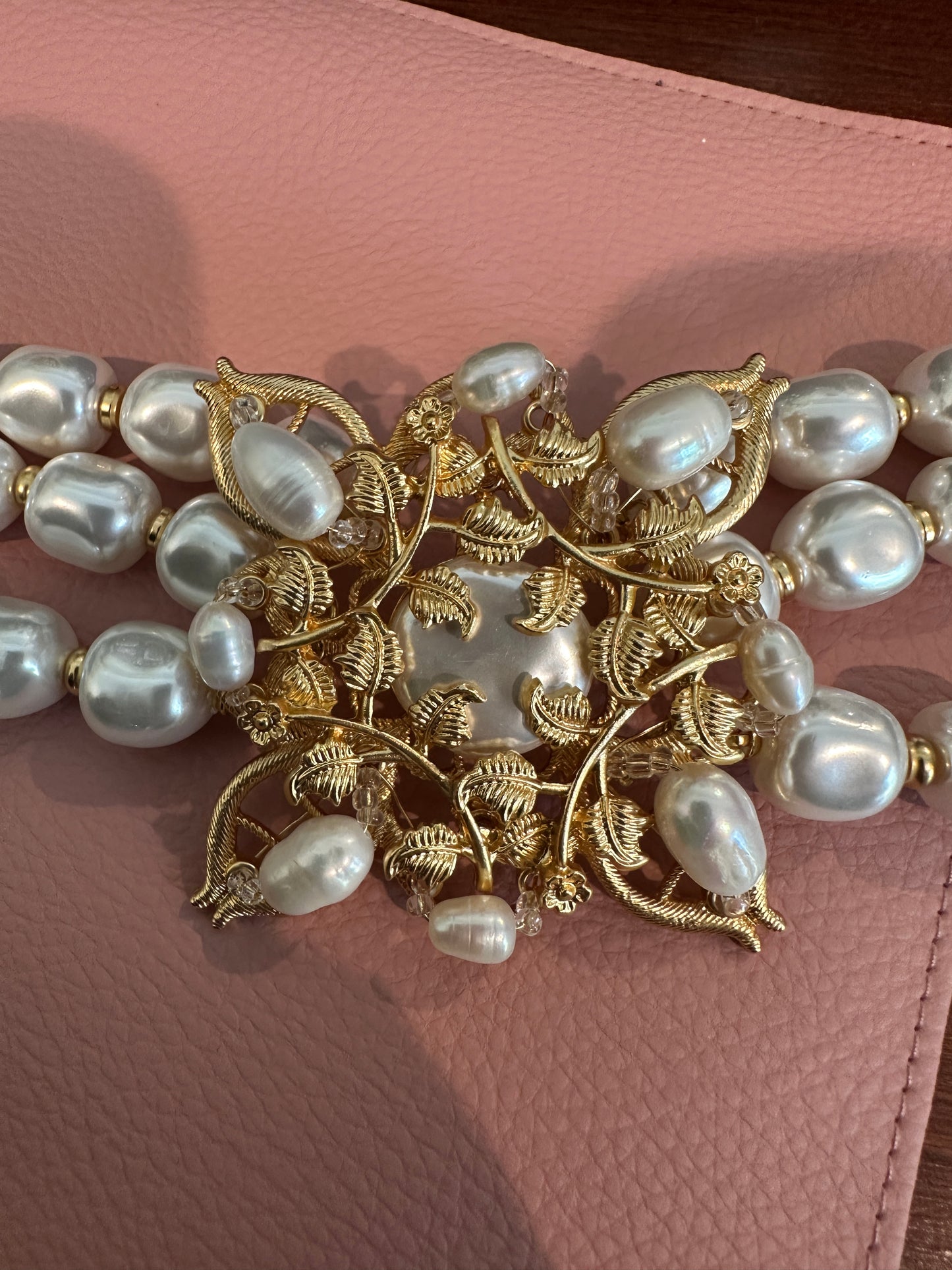 Pearl Medallion Necklace