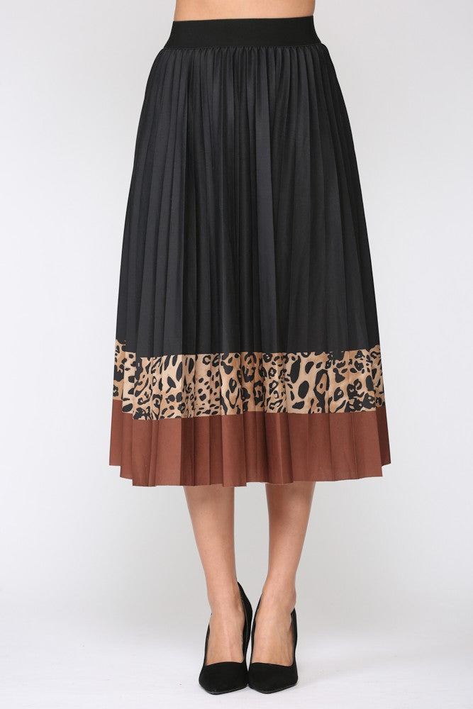 Marie Animal Print Skirt