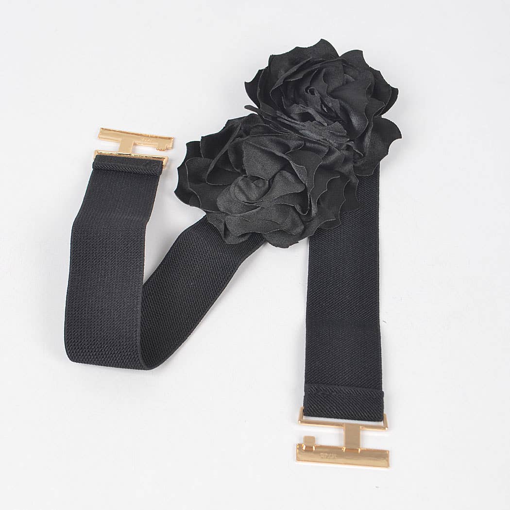 Two Flowers Elastic Belt
