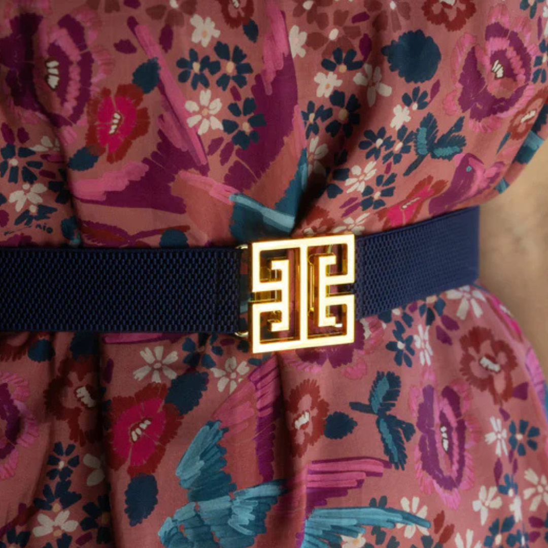 Navy Interchangeable Stretch Belt Band - Flexible & Stylish