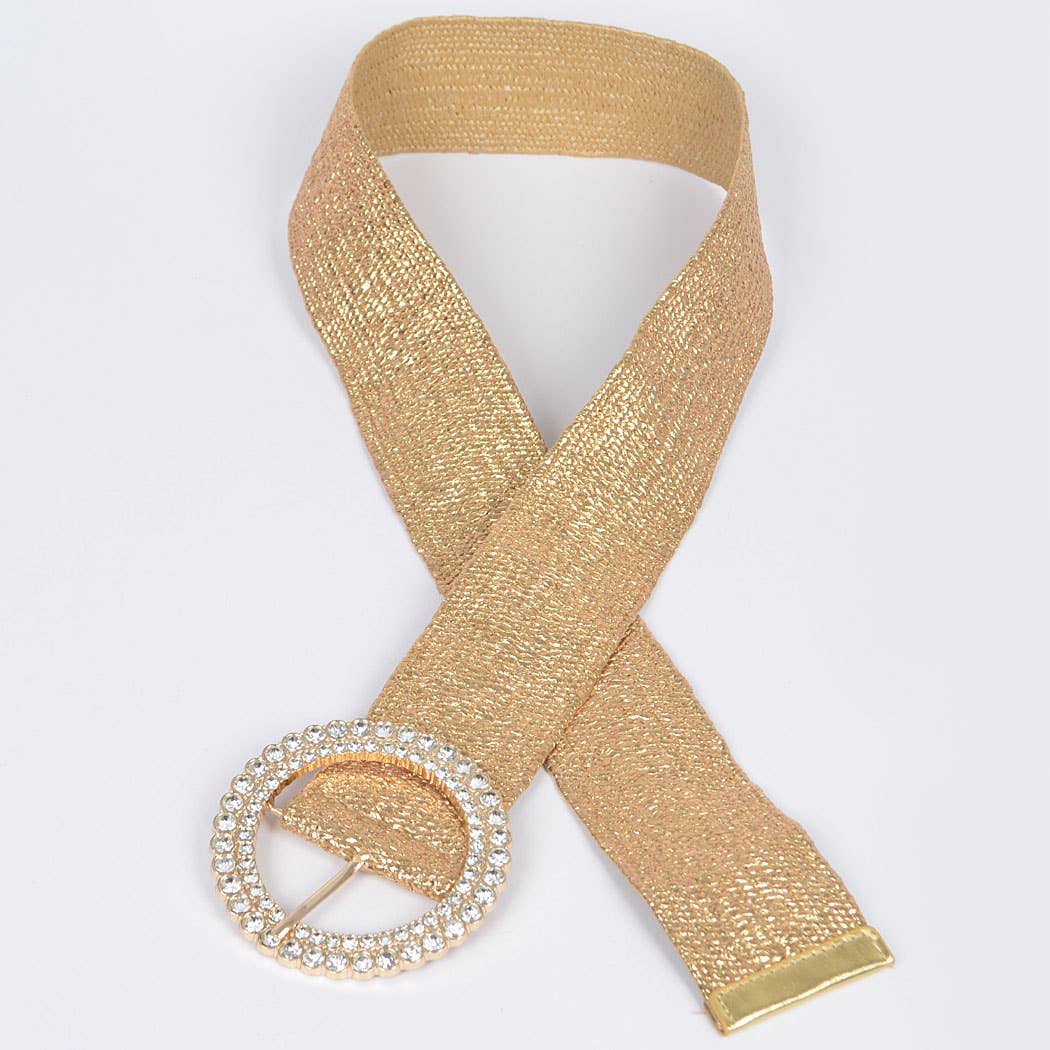 Rhinestone Elastic Belt