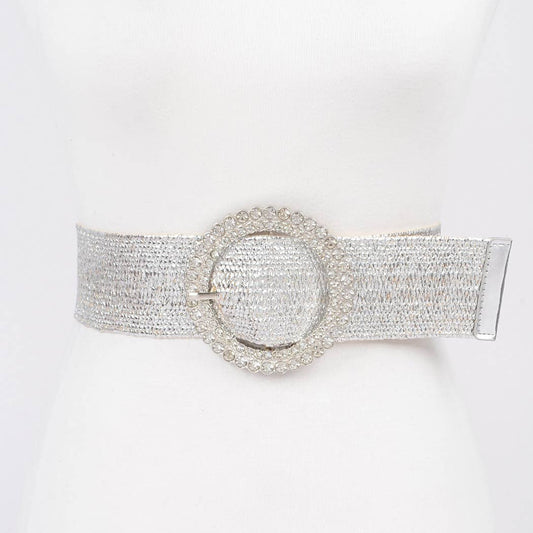 Rhinestone Elastic Belt