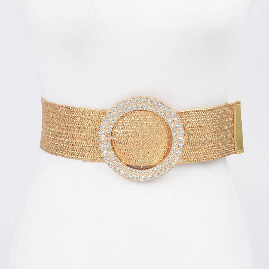Rhinestone Elastic Belt