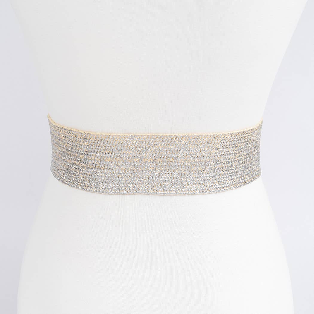 Double Metal Buckle Elastic Belt