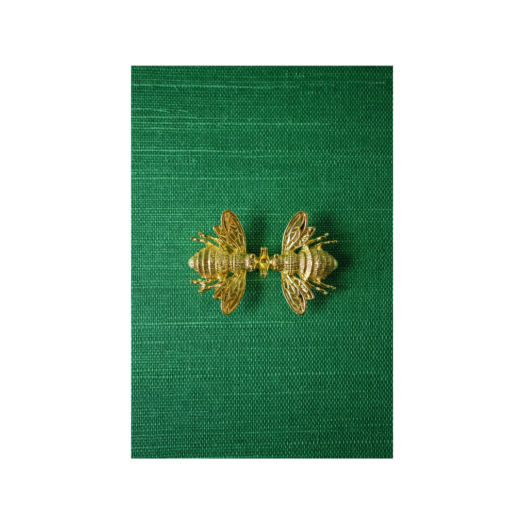 Double Bees Interchangeable Artisan Belt Buckle