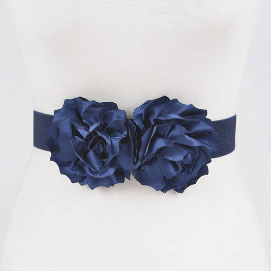 Two Flowers Elastic Belt