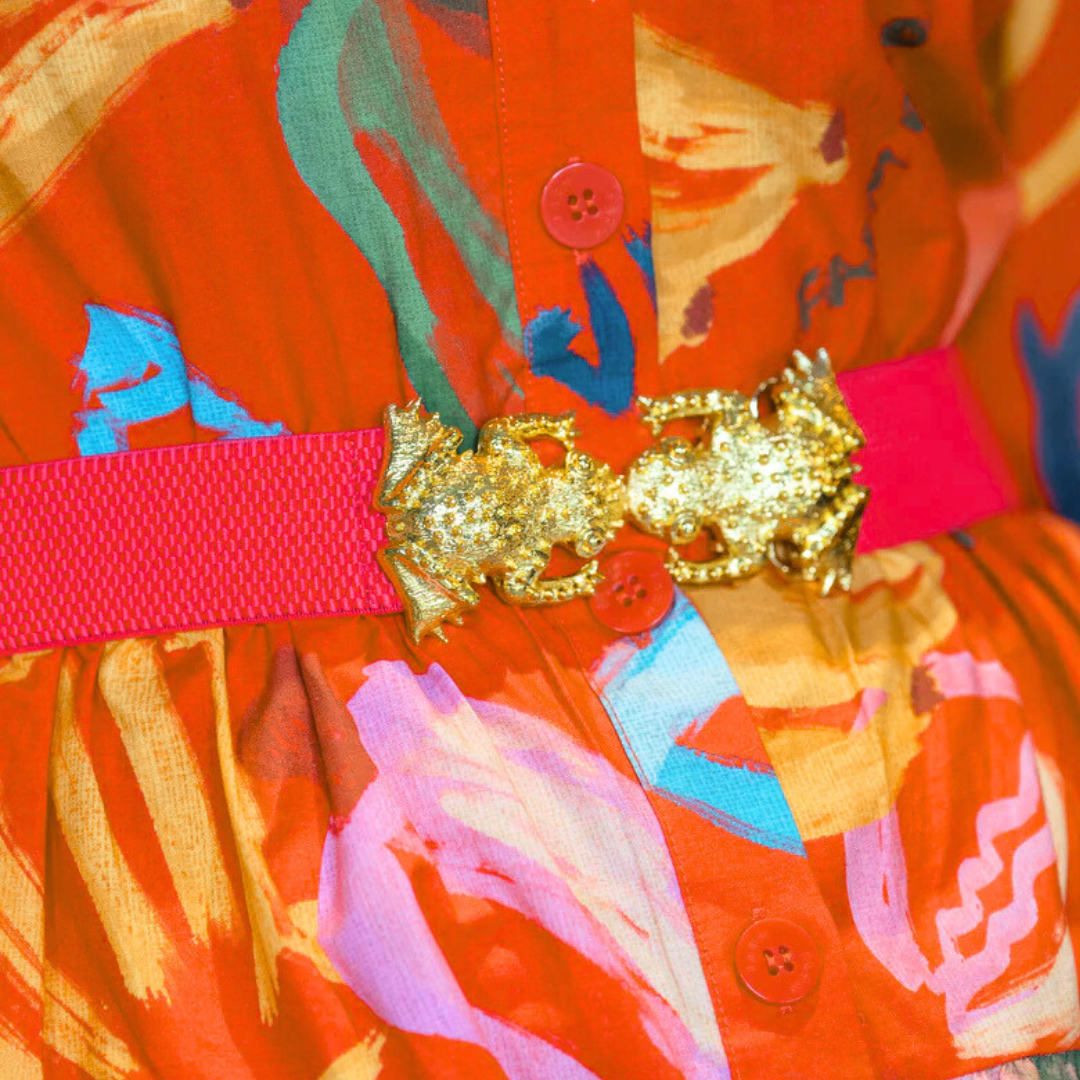 Red Interchangeable Stretch Belt Band – Flexible & Stylish