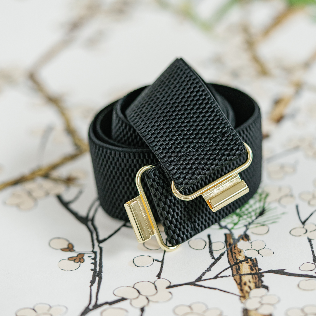 Black Interchangeable Stretch Belt Band – Flexible & Stylish